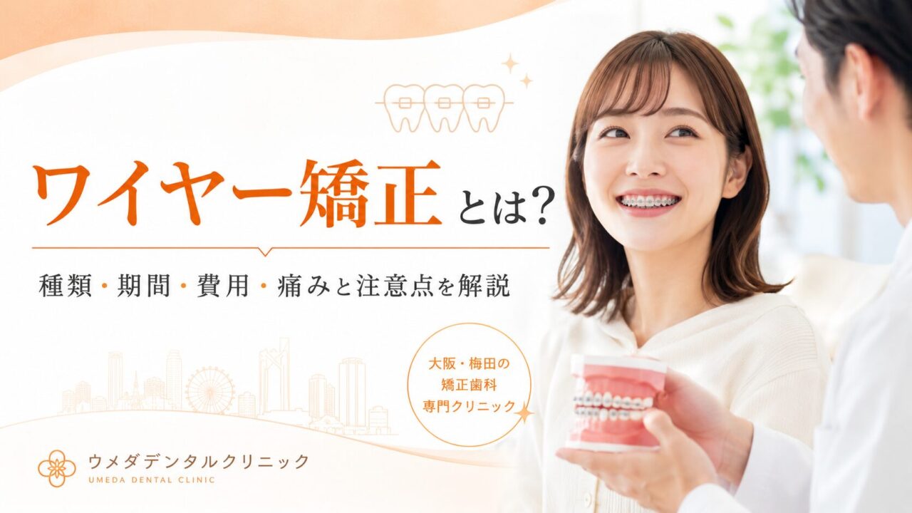 ワイヤー矯正とは？種類・期間・費用・痛みと注意点を解説