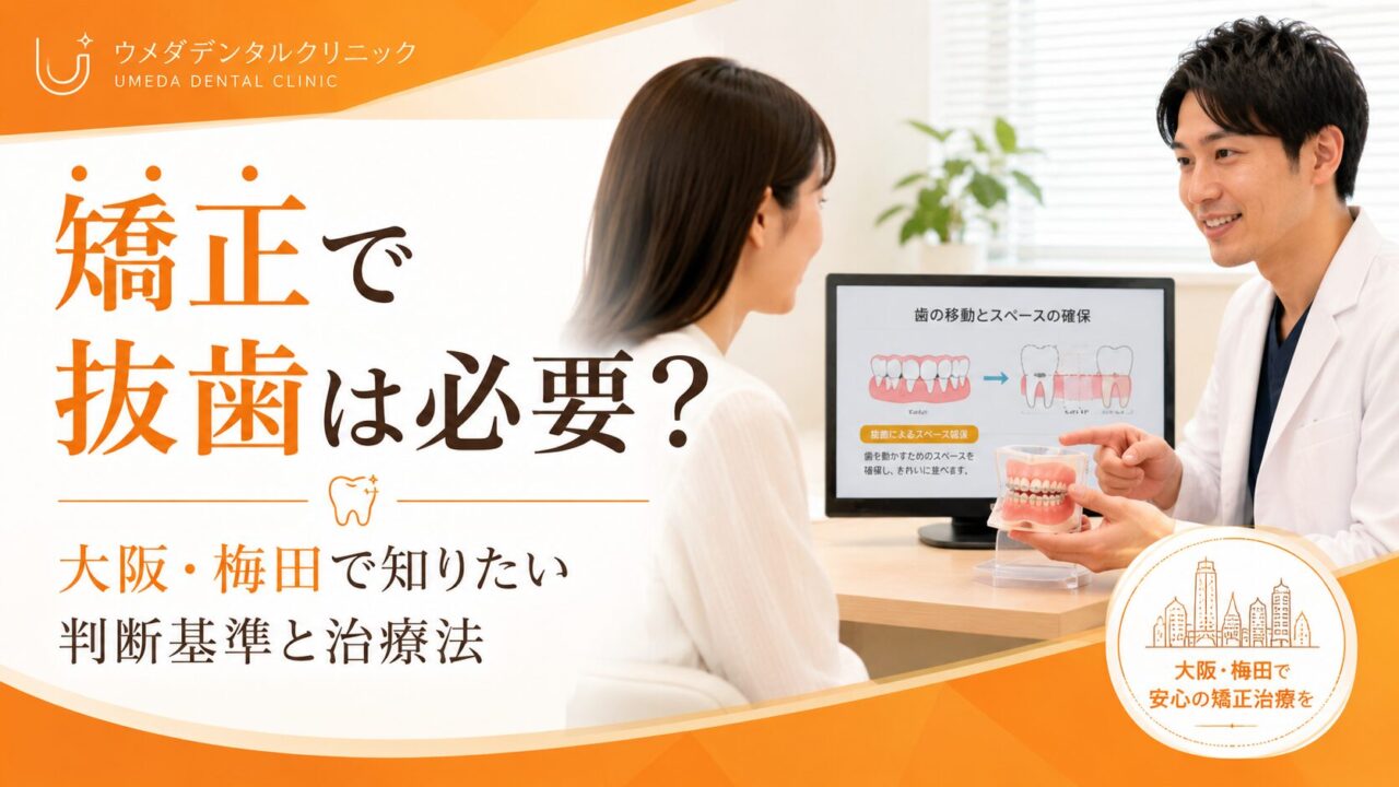 矯正で抜歯は必要？大阪・梅田で知りたい判断基準と治療法