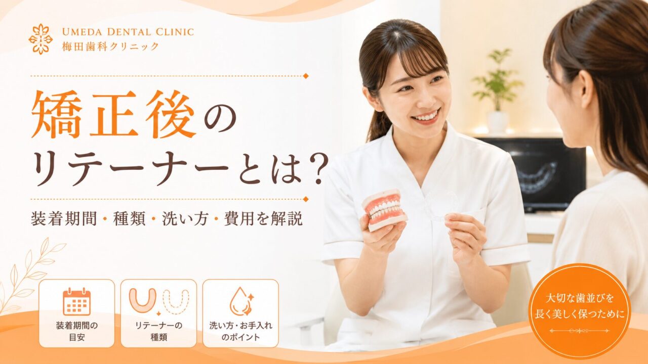 矯正後のリテーナーとは?装着期間・種類・洗い方・費用を解説
