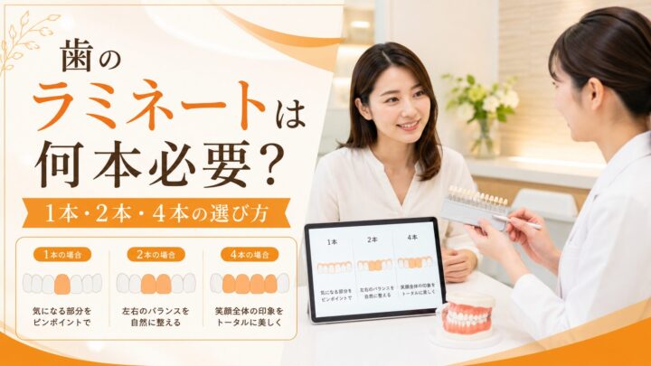 歯のラミネートは何本必要？1本・2本・4本の選び方を解説