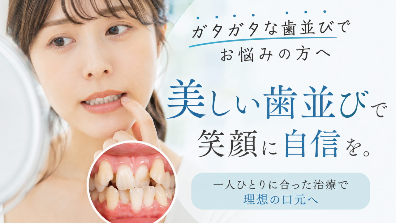 大人になって歯並びがガタガタしてきた?前歯が動く5つの原因と受診目安